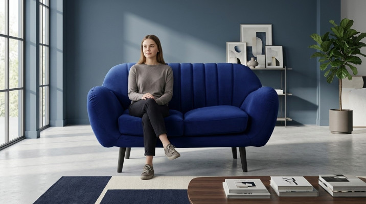 Couch upholstery 3+2+1 seater upholstery furniture sofa set couches blue sofas