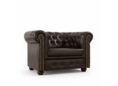 Chesterfield armchair television couch 1-seater sofa leather fabric couches upholstery