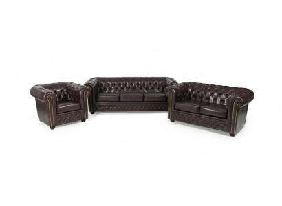 Leather Sofa Set 3+2+1 Seater Suite Upholstered Sofa Couch