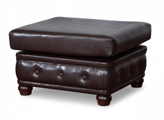Footstool Club Lounge Ottoman Leather Textile Designer Pouf New