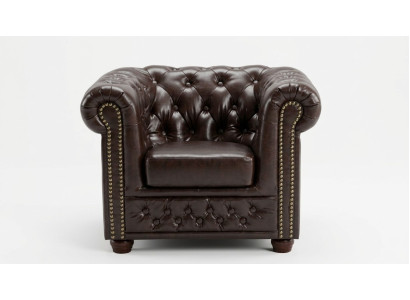 Chesterfield armchair TV couch 1 seater sofa textile leather couches upholstery