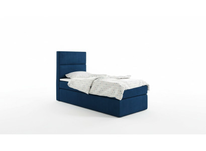 Bed Box Spring Blue Design Bed Big Upholstery Hotel Double Luxury Beds 80x200cm New