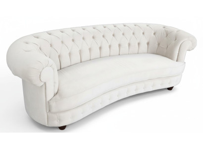 Chesterfield 3-seater designer upholstered couch sofa sofas couches textile fabric new