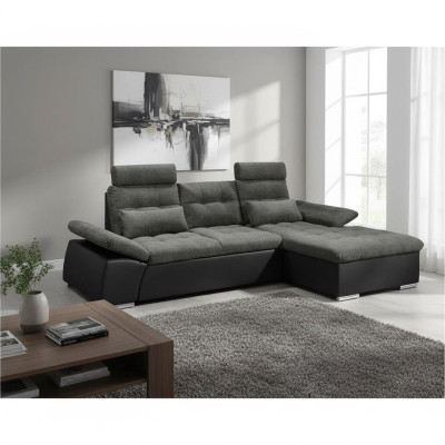 Corner sofa L-shape sofa living landscape set with bed function upholstery design