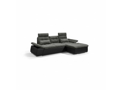 Corner sofa L-shape sofa living landscape set with bed function upholstery design