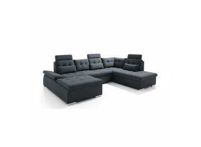 Corner sofa U-shape sofa living area suite upholstery bed function sleeper sofa