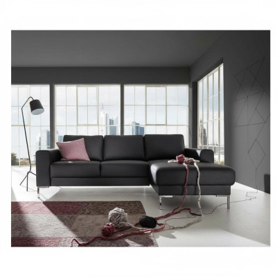 Leather L-shaped couch living landscape corner sofa suite design modern sofa