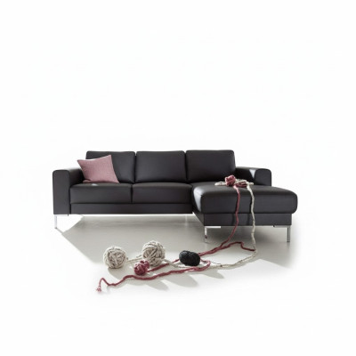 Leather L-shaped couch living landscape corner sofa suite design modern sofa