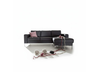 Leather L-shaped couch living landscape corner sofa suite design modern sofa