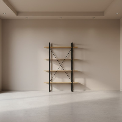 Bookshelf standing shelf file shelf loft shelf partition wall luxury cabinet new