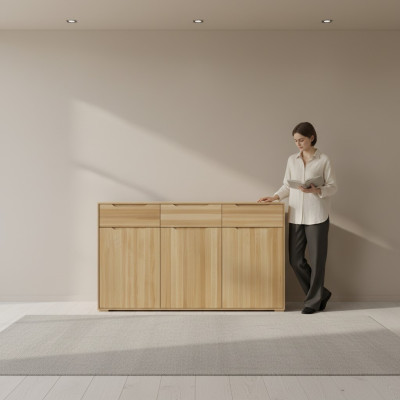Solid Wood Design Sideboard Cupboard Real Wood Cabinets Sideboard Cabinet