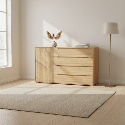 Sideboard 150cm Cupboard Cabinet Sideboard wooden Cabinet Furniture Dressers Solid Wood