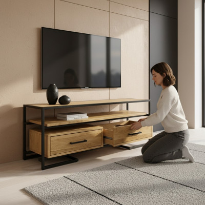 Sideboard TV lowboard rtv cabinet solid wood furniture wood furniture handmade solid