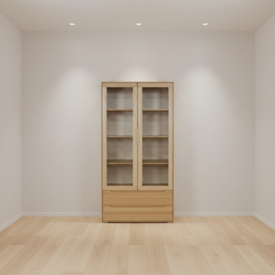 Classic display cabinet showcase handmade solid wood cabinet wood cabinets