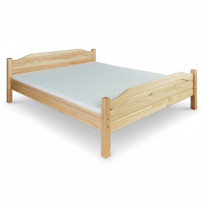 Solid wood bed, real wood double bed, bedroom, hotel, 180x200 style, solid furniture