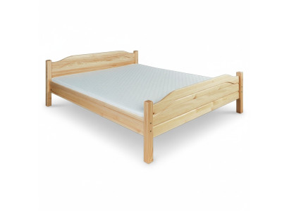 Solid wood bed, real wood double bed, bedroom, hotel, 180x200 style, solid furniture