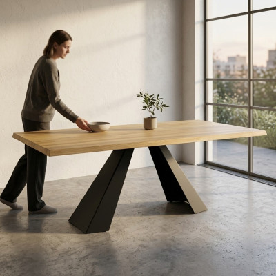 Dining table wood tables living dining room table solid wood 240x100cm solid dining tables