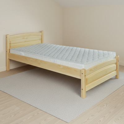 Solid wood bed pine wood bed frame 100x200 solid wood guest bed handmade new