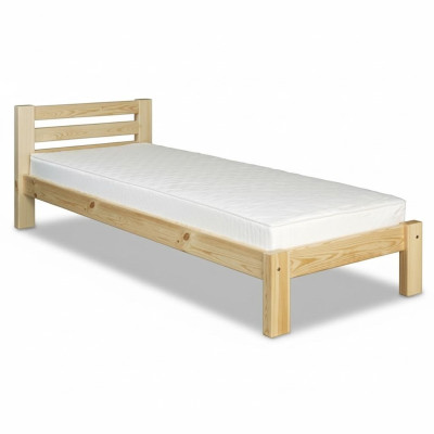 Bed single bed pine bed pine solid wood wooden bed 100x200 bed frame wood new