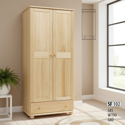 Wardrobe Bedroom Wooden Wardrobe Genuine Handcrafted Solid Wood Wardrobe
