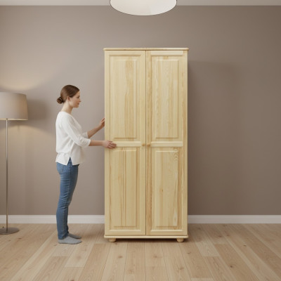 Country House Wardrobe Massive Bedroom Cabinets Wooden Furniture Wardrobe New