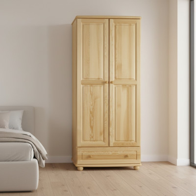 Real wood solid wood wardrobe closet bedroom wardrobe new