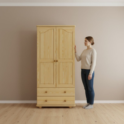 Wardrobe Massive Cabinets Solid Wood Massive Bedroom Wardrobe Solid Wood