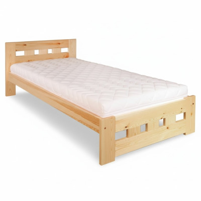 Single bed youth bed pine bed pine solid wood wooden bed 100x200 handmade