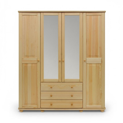 Wardrobe Cabinets Cabinet Wall Unit 4 Doors Wood Furniture Bedroom New