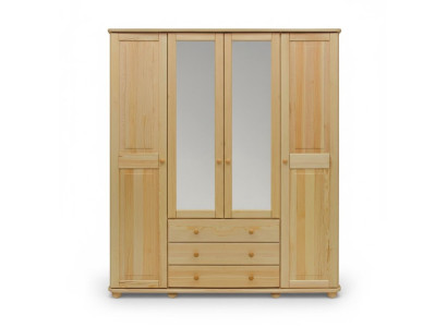 Wardrobe Cabinets Cabinet Wall Unit 4 Doors Wood Furniture Bedroom New