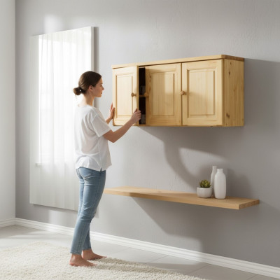 Wardrobe top cabinet wardrobe handcrafted wood extension wood solid wood