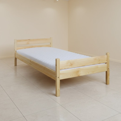 Bed single bed pine bed pine solid wood wooden bed 100x200 bed frame wood