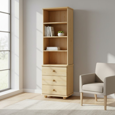 Bookshelf, bookcase, wooden shelf, shelf, cabinet, wall cabinet, wooden furniture, shelves, new.