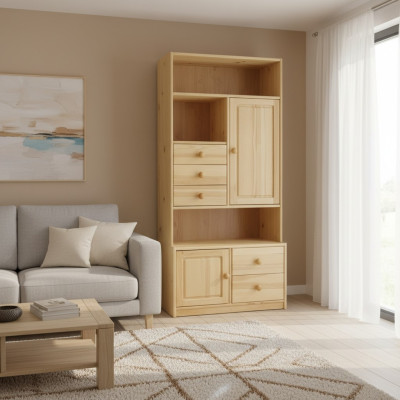 Solid wood wall cabinet shelves kitchen cabinet solid wood furniture wood shelf