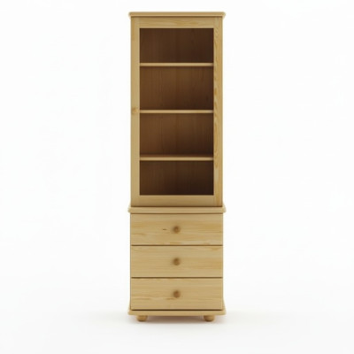 Showcase living room furniture wood display cabinets glass cabinet shelf sideboard new solid