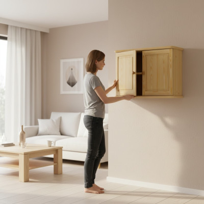 Massive wall cabinet furniture, real wood dressers, cabinets, cupboard