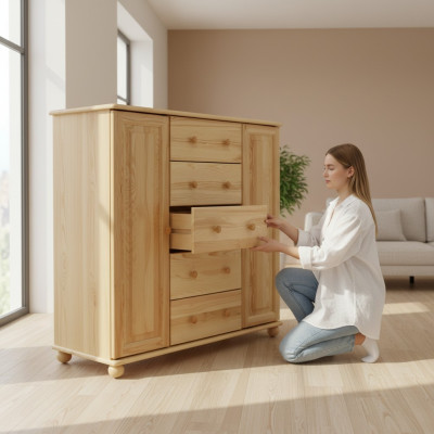 Massive dresser sideboard cabinet furniture real wood cabinets new sideboard