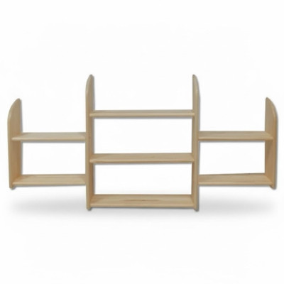 Wall shelf, solid pine wood, 150x69cm, solid wood wall shelf, flower shelf, hanging shelf