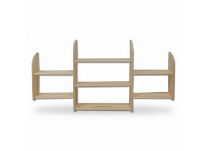 Wall shelf, solid pine wood, 150x69cm, solid wood wall shelf, flower shelf, hanging shelf