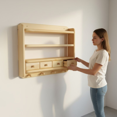 Solid Wood Furniture Cabinet Wood Shelf Solid Wood Wall Cabinet Shelves Kitchen Cabinet