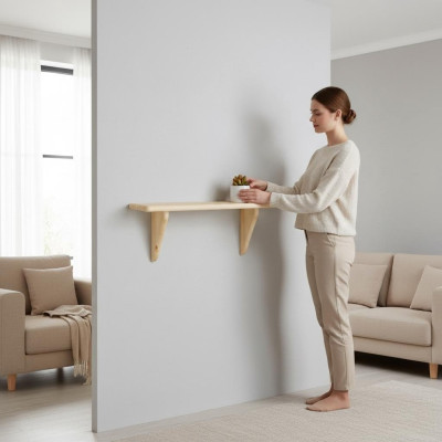 Designer cabinet wall shelf shelves living room cabinets office furniture solid wood