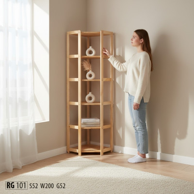 Regal bookshelf new pine solid natural handmade corner shelf office shelves new