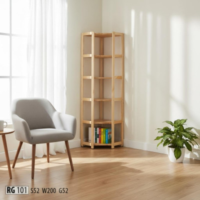 Regal bookshelf new pine solid natural handmade corner shelf office shelves new