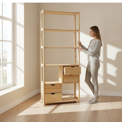 Regal bookshelf cabinets bookcase living room wall design