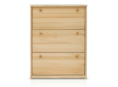 Handmade shoe cabinet wooden sideboard entrance hall dresser with 3 compartments