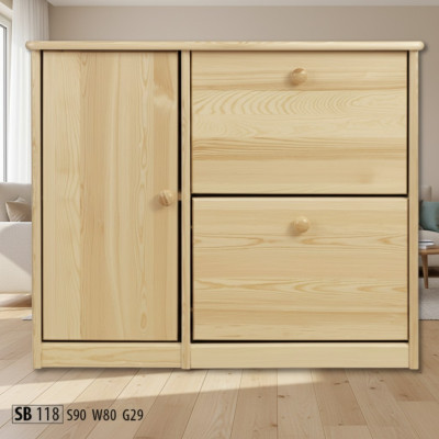 Shoe cabinet compartment dresser solid wood furniture shoe tilt-out shoe rack shelf