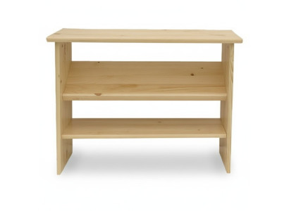 Handmade shoe rack 2-layer shoe stand 2-level shoe shelf real wood