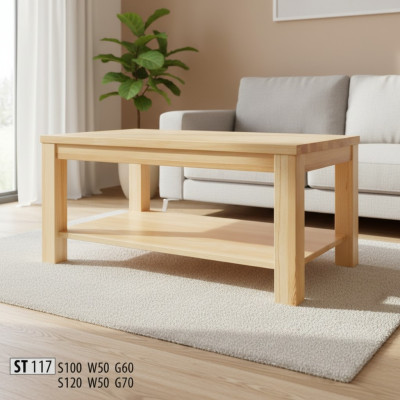 Wooden coffee table, solid wood living room furniture, 120x70cm solid tables