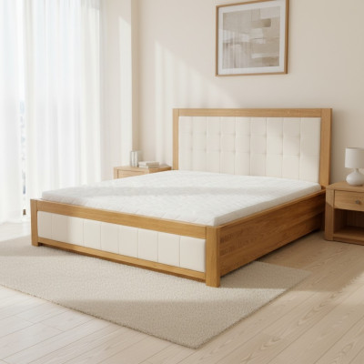 Double bed wooden beds real wood 180x200cm bedroom solid wood beds