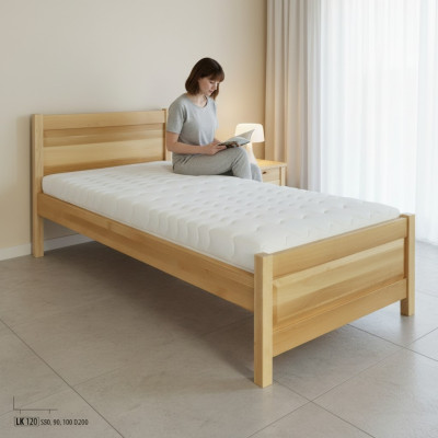 Wooden bed Genuine wood bed Beds 100x200 Style Solid furniture Bedroom Hotel